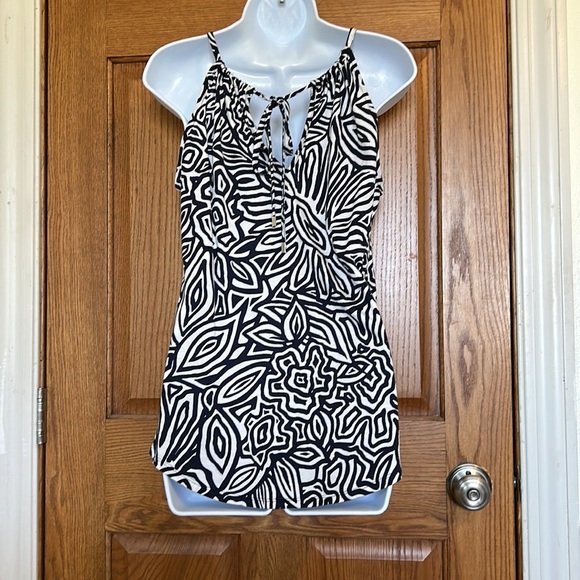 Banana Republic Navy and white Tie back Tank Top - Picture 4 of 7